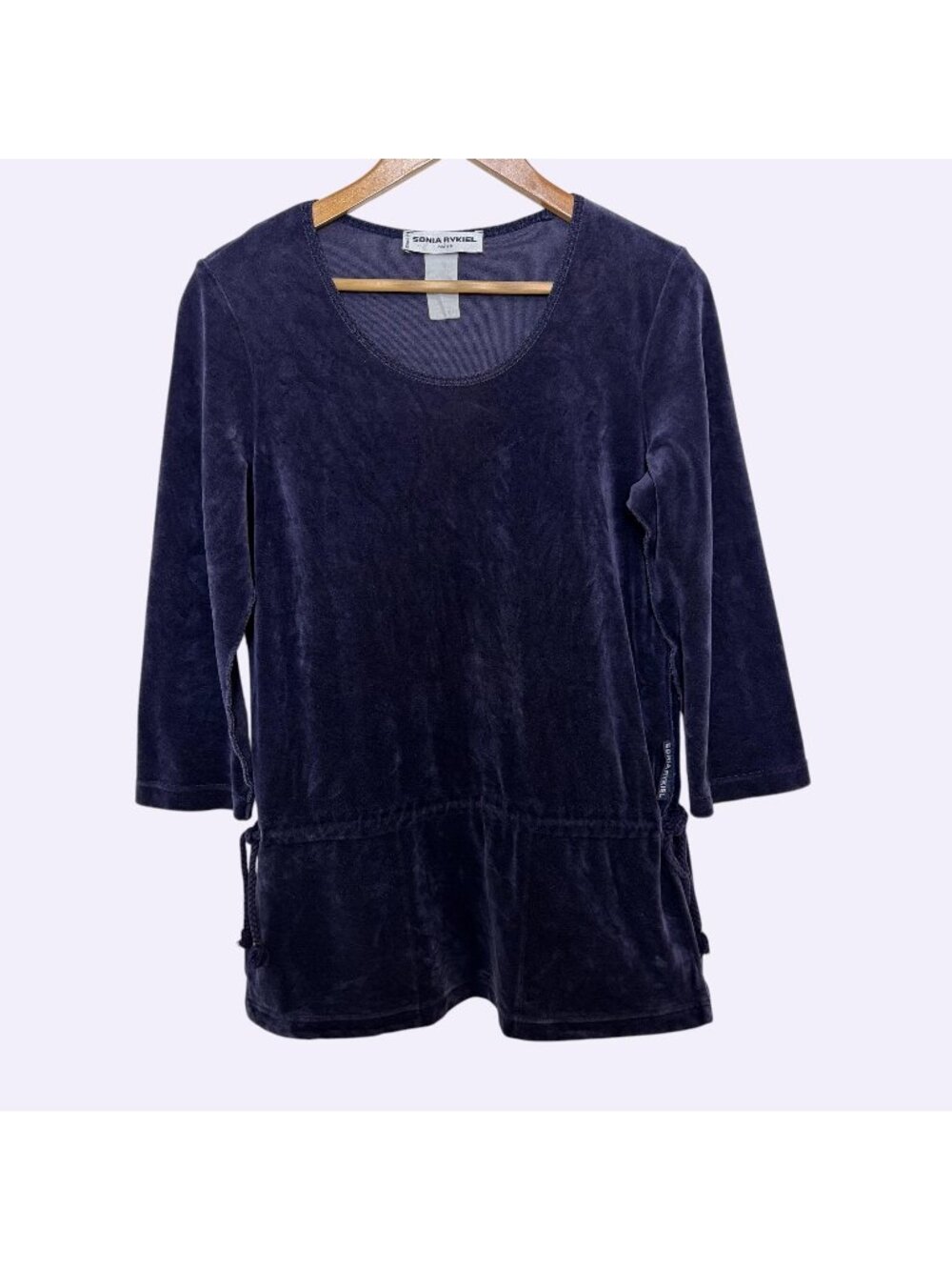 Vintage Sonia Rykiel Paris Velour Tunic Top